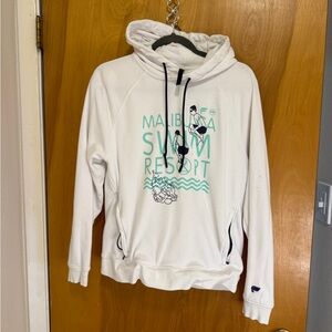 Fabletics White Hoodie with Graphic Print